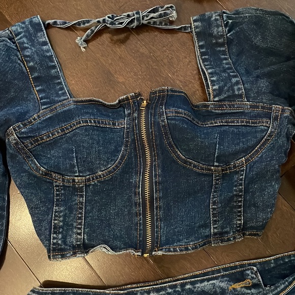 DENIM 2PC DRESS - Picture 8 of 10